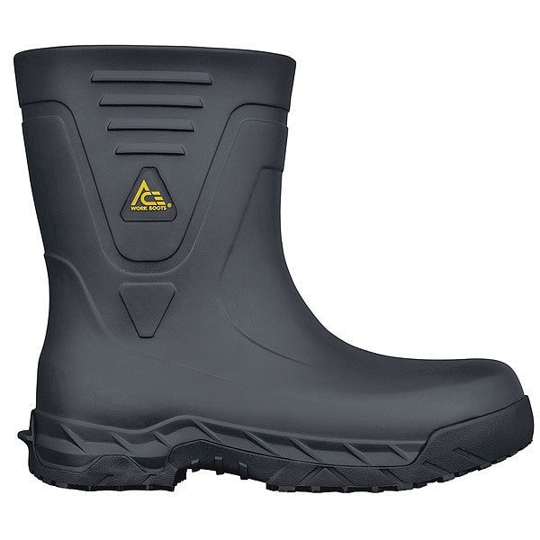 Rubber Boots, Black, 9, Unisex, 10