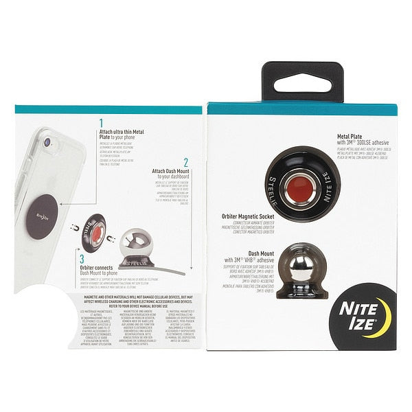 Cell Phone Car Mount Kit, Black/Silver