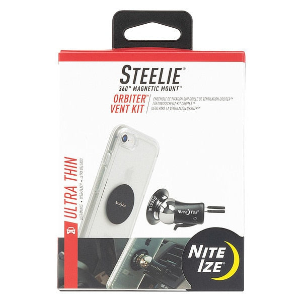 Cell Phone Car Mount Kit, Black/Silver