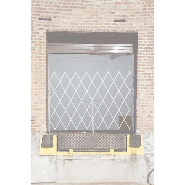 Folding Gate, Gray, 6 to 7 ft. Opening W, Finish: Powder Coated
