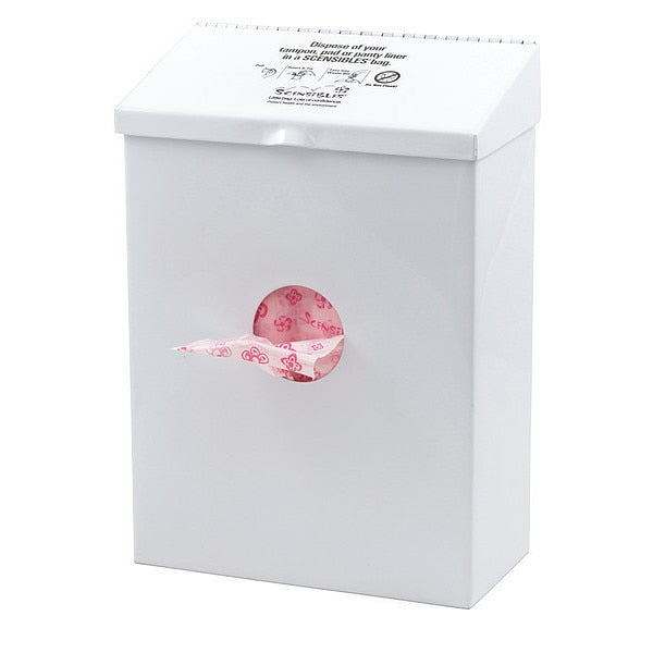 Sanitary Napkin Receptacle/Liner, White