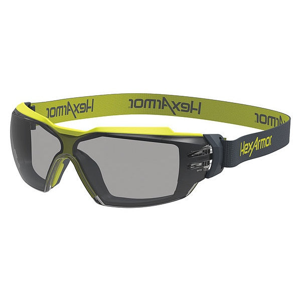 Safety Glasses, Goggle Gray Polycarbonate Lens, Anti-Fog, Chemical-Resistant, Scratch-Resistant