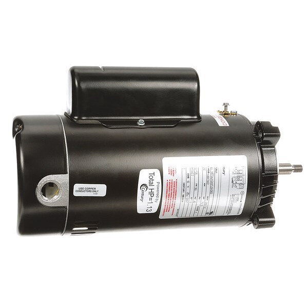 Pool Pump Motor, Capacitor-Start/Run, 3/4, 1/10 HP, 56J Frame, 3,450/1,725 Nameplate RPM