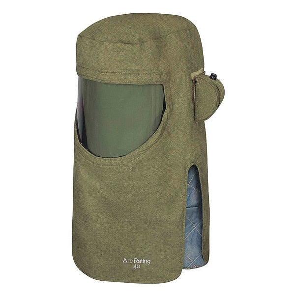 Arc Flash Hood, Green, Universal, HRC 4