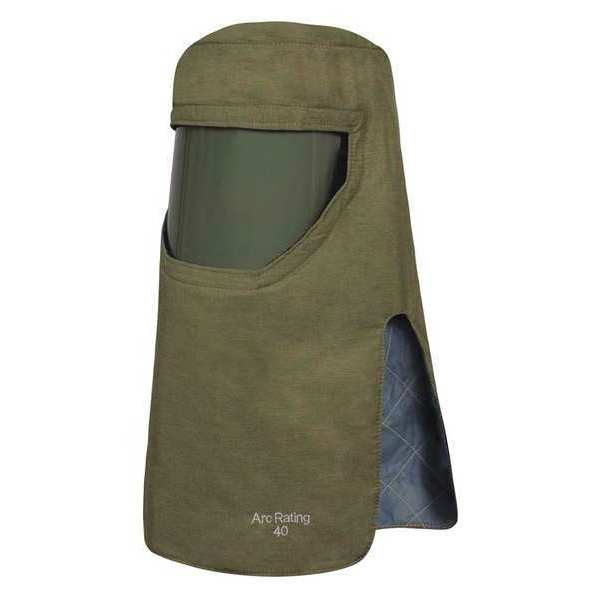 Arc Flash Hood, Green, Universal, HRC 4