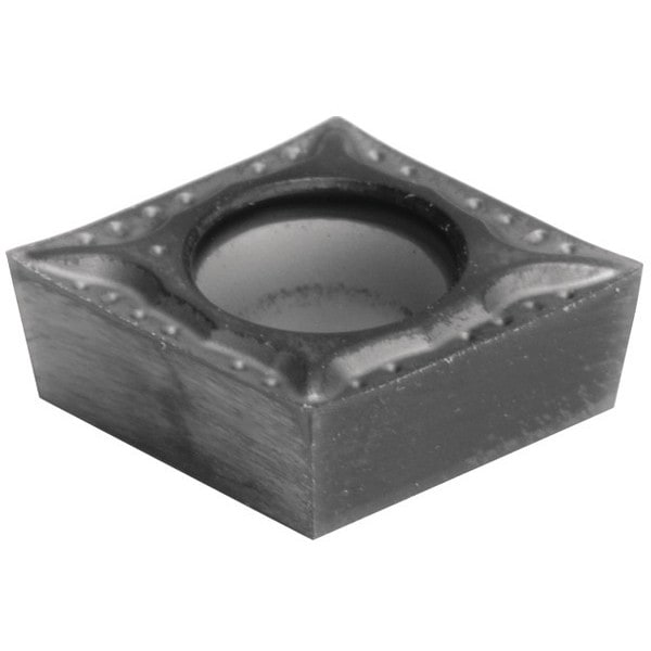 Diamond Turning Insert, Diamond, 3/8 in, CCGT, 80  Degrees, 0.0039 in, Carbide