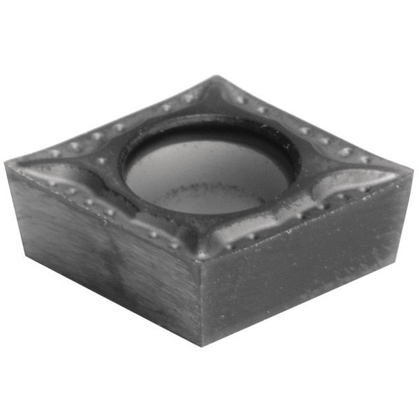 Diamond Turning Insert, Diamond, 3/8 in, CCGT, 80  Degrees, 0.0039 in, Carbide