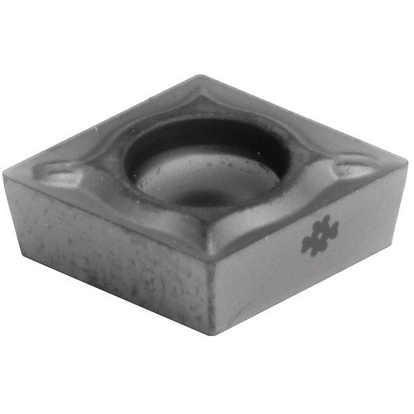 Diamond Turning Insert, Diamond, 1/4 in, CCMT, 80  Degrees, 0.0079 in, Carbide