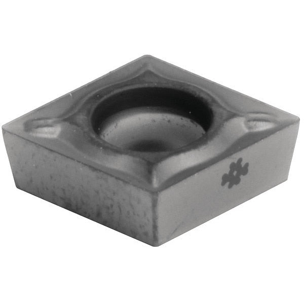 Diamond Turning Insert, Diamond, 3/8 in, CCMT, 80  Degrees, 1/32 in, Carbide
