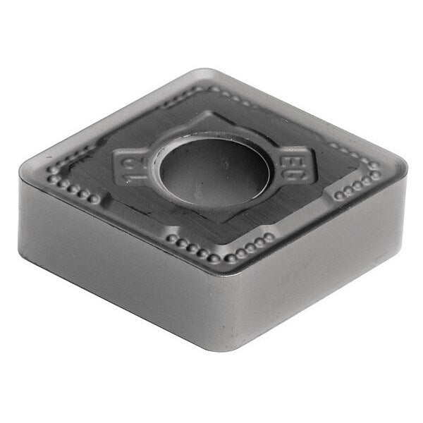 Diamond Turning Insert, Diamond, 3/8 in, CNMG, 80  Degrees, 3/64 in, Carbide