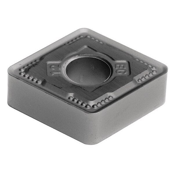 Diamond Turning Insert, Diamond, 3/8 in, CNMG, 80  Degrees, 1/32 in, Carbide