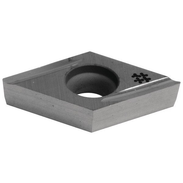 Diamond Turning Insert, Diamond, 1/4 in, DCGT, 55  Degrees, 0.0079 in, Carbide