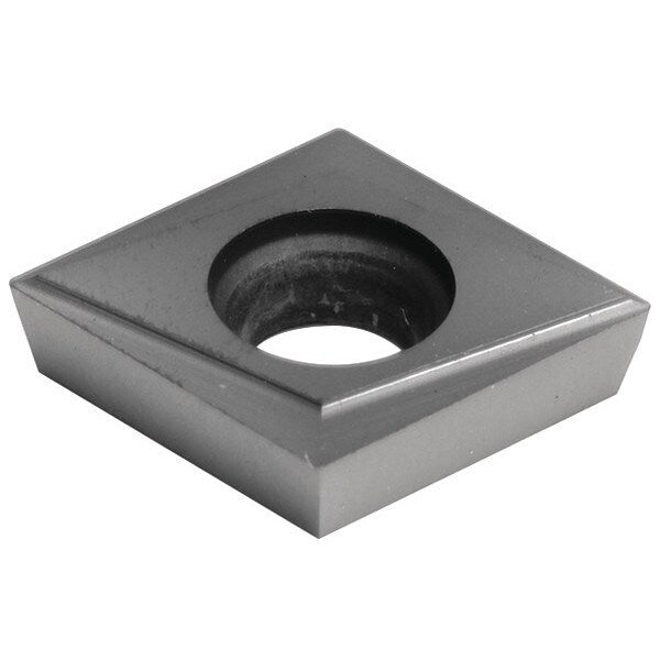 Diamond Turning Insert, Diamond, 1/2 in, CPGT, 80  Degrees, 0.0079 in, Carbide