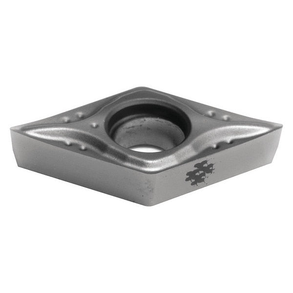 Diamond Turning Insert, Diamond, 3/8 in, DCGT, 55  Degrees, 0.0039 in, Carbide