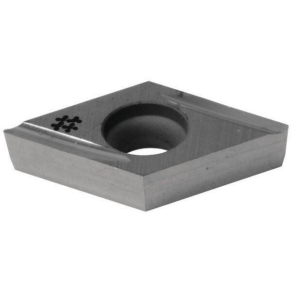 Diamond Turning Insert, Diamond, 3/8 in, DCGT, 55  Degrees, 0.0012 in, Carbide