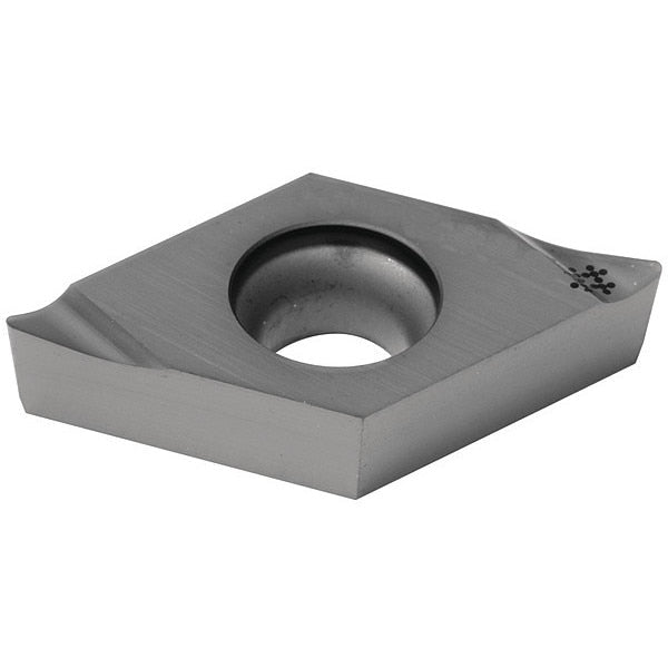 Diamond Turning Insert, Diamond, 1/4 in, DCGT, 55  Degrees, 0.0079 in, Carbide