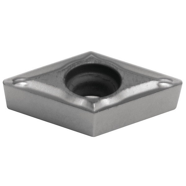 Diamond Turning Insert, Diamond, 3/8 in, DCMT, 55  Degrees, 0.0079 in, Carbide