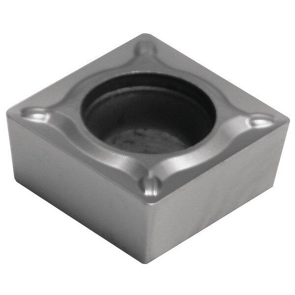 Square Turning Insert, Square, 3/8 in, SCMT, 1/64 in, Carbide