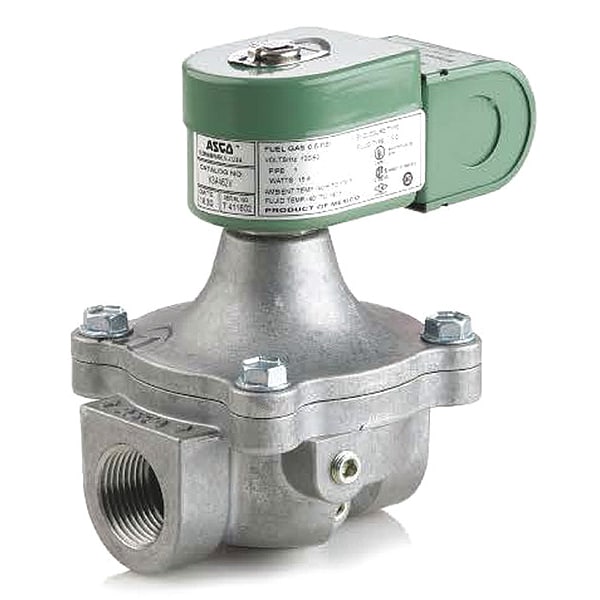 24/60V AC Aluminum Fuel Gas Solenoid Valve, Normally Closed, 1/2