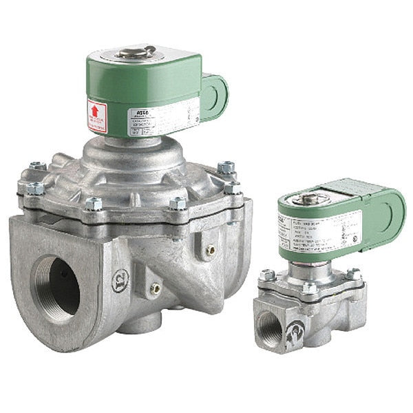 120/60V AC Aluminum Fuel Gas Solenoid Valve, Normally Closed, 2