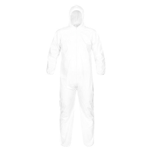 2XL, White, Zipper