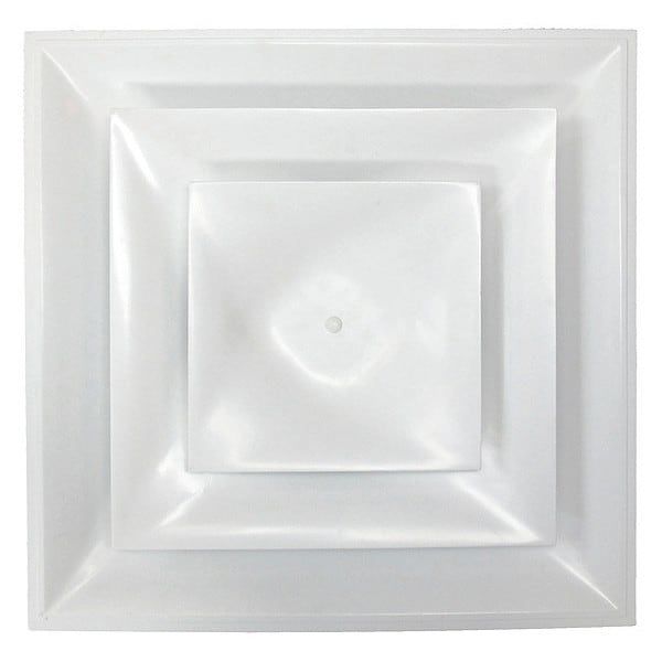 14 in Square Step-Down Ceiling Diffuser, White