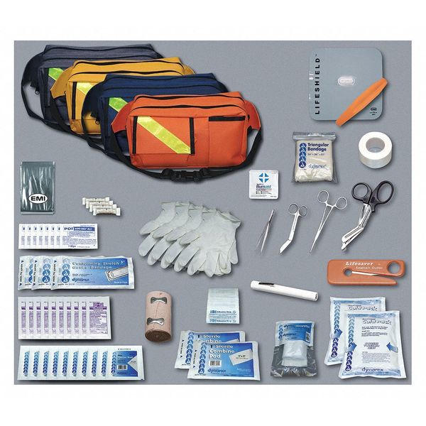 Trauma Pac(TM), 81 Components, Black Color
