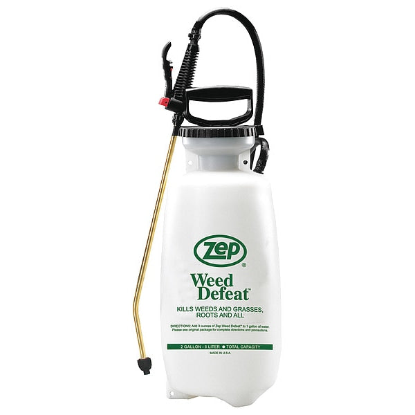 2 gal Handheld Sprayer, Plastic Tank, Cone, Fan, Jet Spray Pattern, 40 in Hose Length