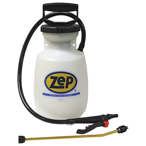 1 gal Handheld Sprayer, Plastic Tank, Cone, Fan, Jet Spray Pattern, 40 in Hose Length