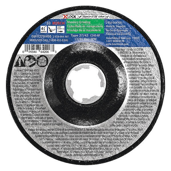 Abrasive Cut-Off Wheel, 24 Grit