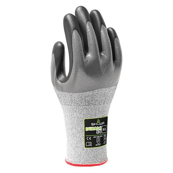 Cut Resistant Coated Gloves, A3 Cut Level, Foam Nitrile, 2XL, 1 PR