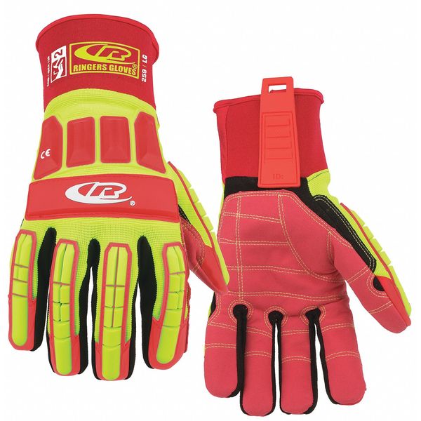 Impact Resistant Gloves, Yellow, 3XL, PR