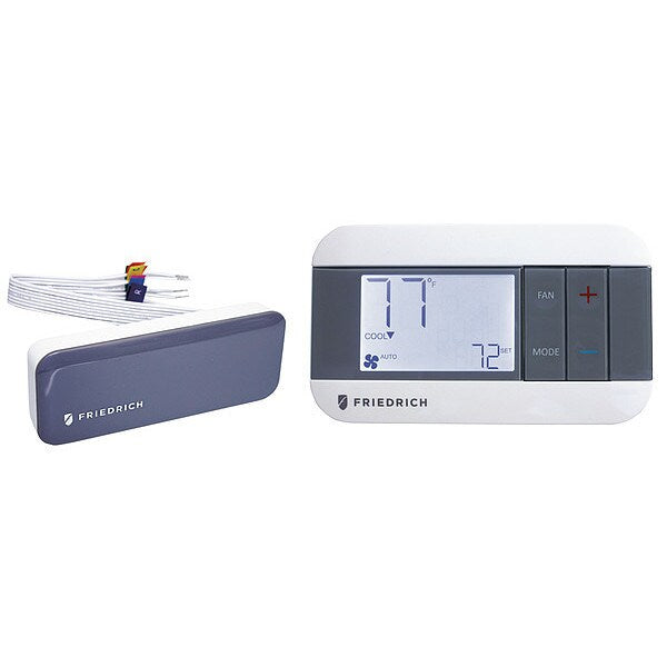 Wireless Thermostat, 24VDC, Plastic, White