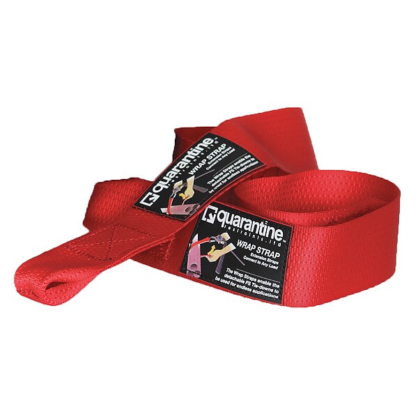 Tie Down Strap, Red, Poly, 2ft., 1