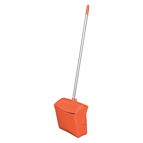 Long Handled Dust Pan, Orange