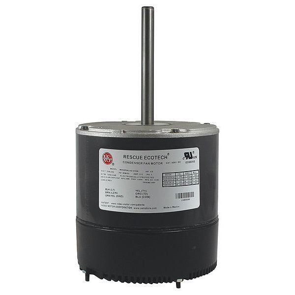 Condenser Fan Motor, 1/3 HP, 1 Phase, 2.5A