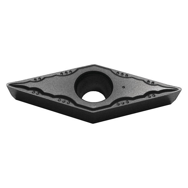 Diamond Turning Insert, Diamond, 3/8 in, VBGT, 35  Degrees, 1/32 in, Carbide