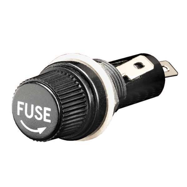 Panel Mount Fuse Holder, 250V, 10A, PK100