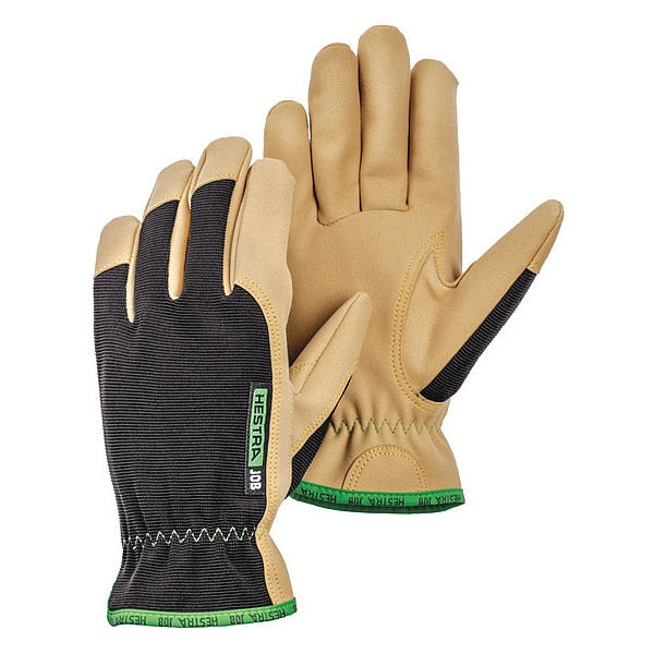 Mechanics Gloves, M, Black/Tan