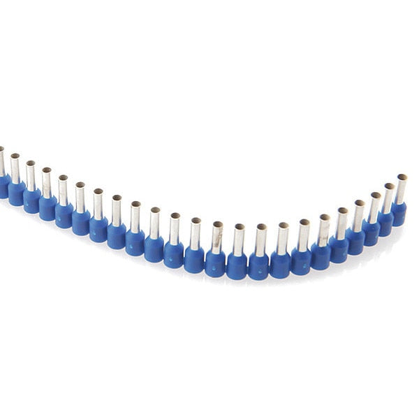 Ferrules Strips, 8mm, 2.5mm, Blue, PK400