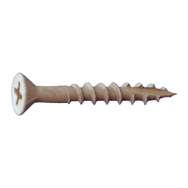Deck Screw, #8 x 2-1/2 in, Steel, Flat Head, Phillips Drive, 2500 PK