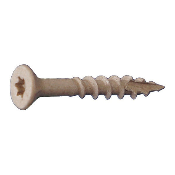 Deck Screw, #9 x 3 in, Steel, Flat Head, Torx Drive, 1500 PK