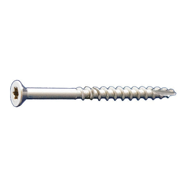 Deck Screw, #10 x 3 in, 316 Stainless Steel, Flat Head, Torx Drive, 1500 PK
