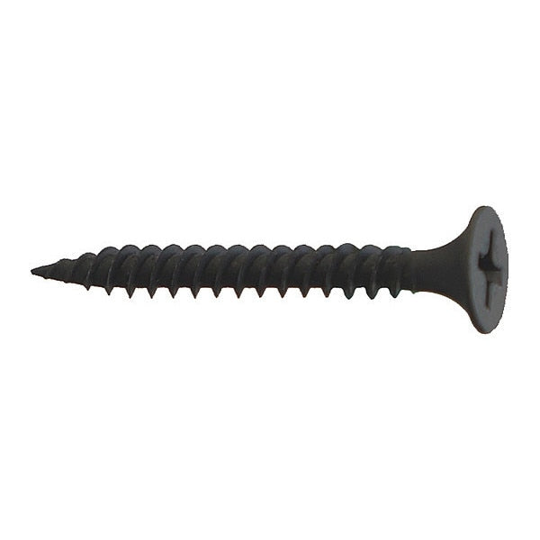 Drywall Screw, #10 x 3-1/2 in, Flat Head Phillips Drive, 1500 PK