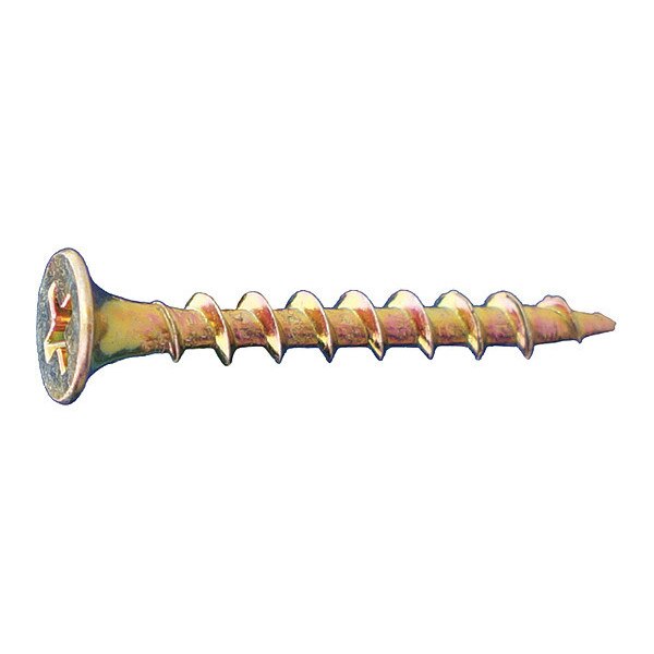 Drywall Screw, #6 x 2 in, Flat Head Phillips Drive, 3500 PK