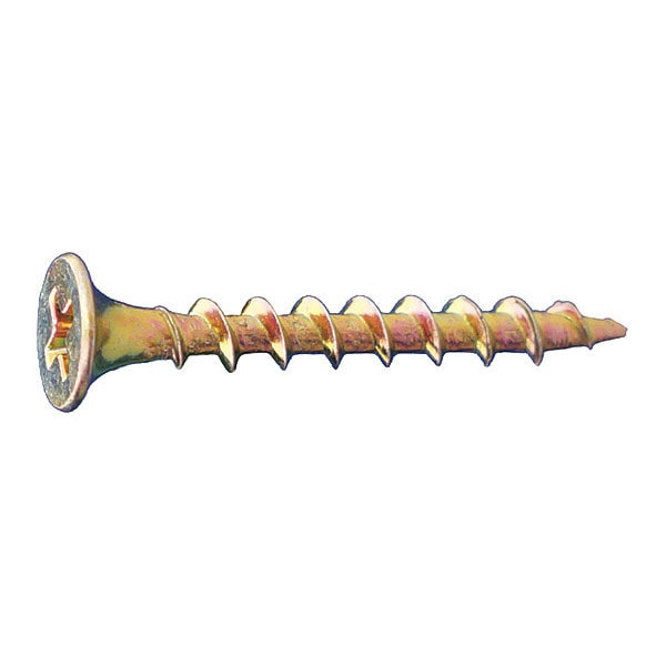 Drywall Screw, #6 x 1-5/8 in, Flat Head Phillips Drive, 5000 PK