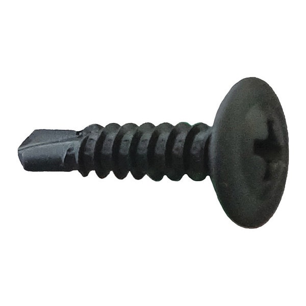 Self-Drilling Screw, #8 x 1-1/4 in, Phosphate Coated Steel Truss Head Phillips Drive, 5000 PK