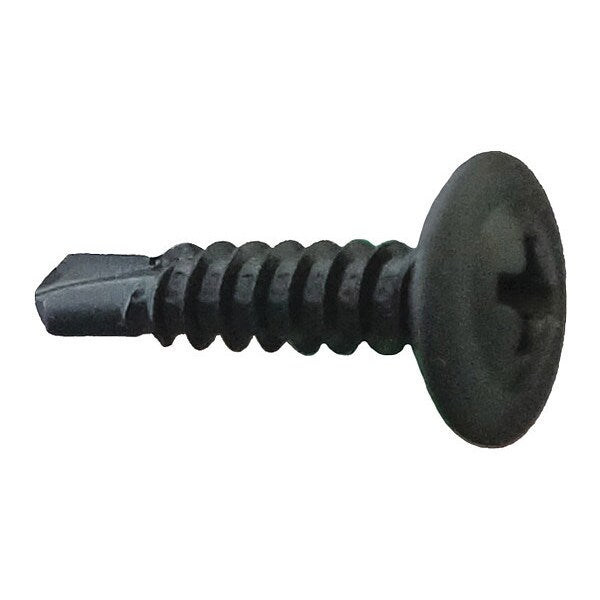 Self-Drilling Screw, #8 x 1/2 in, Phosphate Coated Steel Truss Head Phillips Drive, 10000 PK