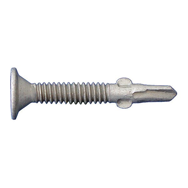Self-Drilling Screw, #10-24 x 1-7/16 in, ACQ Dagger Ultra-Guard Coating Steel Wafer Head 4000 PK