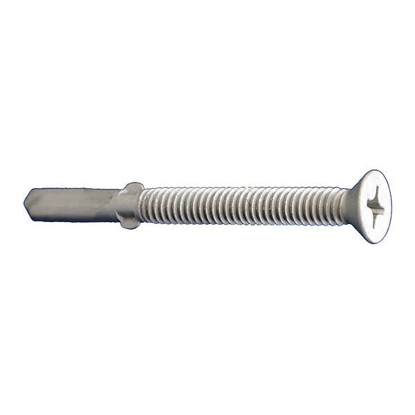Self-Drilling Screw, #12-24 x 2 in, ACQ Dagger Ultra-Guard Coating Steel Flat Head Phillips Drive